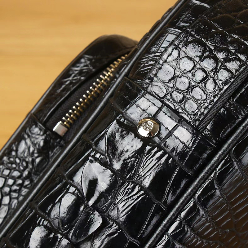 Crocodile Pattern Real Leather Crossbody Bag Mens Bag LH3433