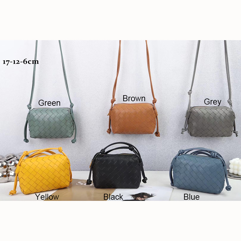 Woven Sheepskin Leather Crossbody Bag Womens Bag LH3656S