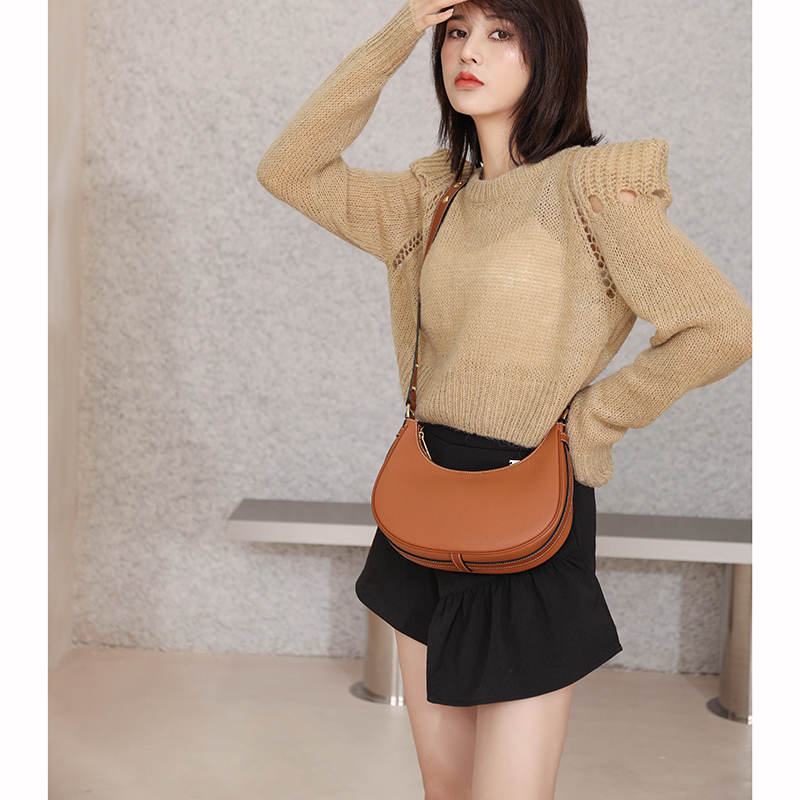 Supple Leather Hobo Slouchy Bag for Women LH3193_4 Colors
