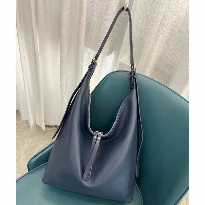 Supple Real Leather Hobo Slouchy Bag LH3341_4 Colors