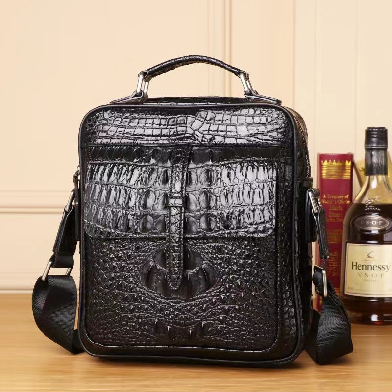 Crocodile Pattern Real Leather Bag Mens Purse LH3423