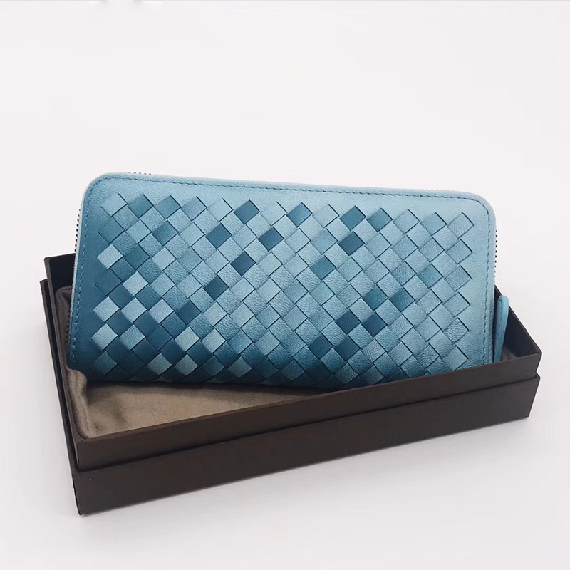 Woven Sheepskin Zip around Wallet LH2774_5 Colors